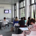 Pracownicy biblioteki w ramach projektu "Kultura bez granic - festiwal literatury"