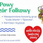 Plakat promujący Folkowy Dzień WOŚP