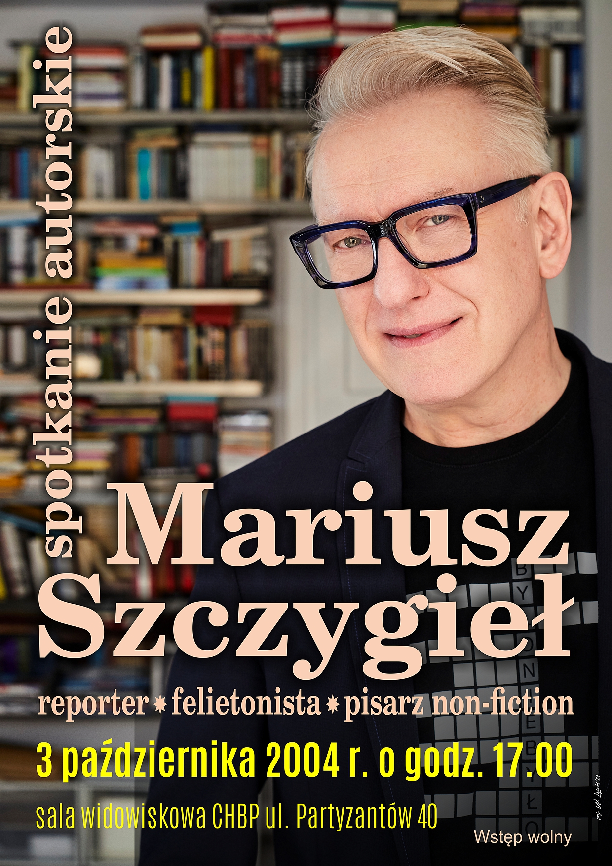 Mariusz Szczygieł w bibliotece 3 pażdziernika