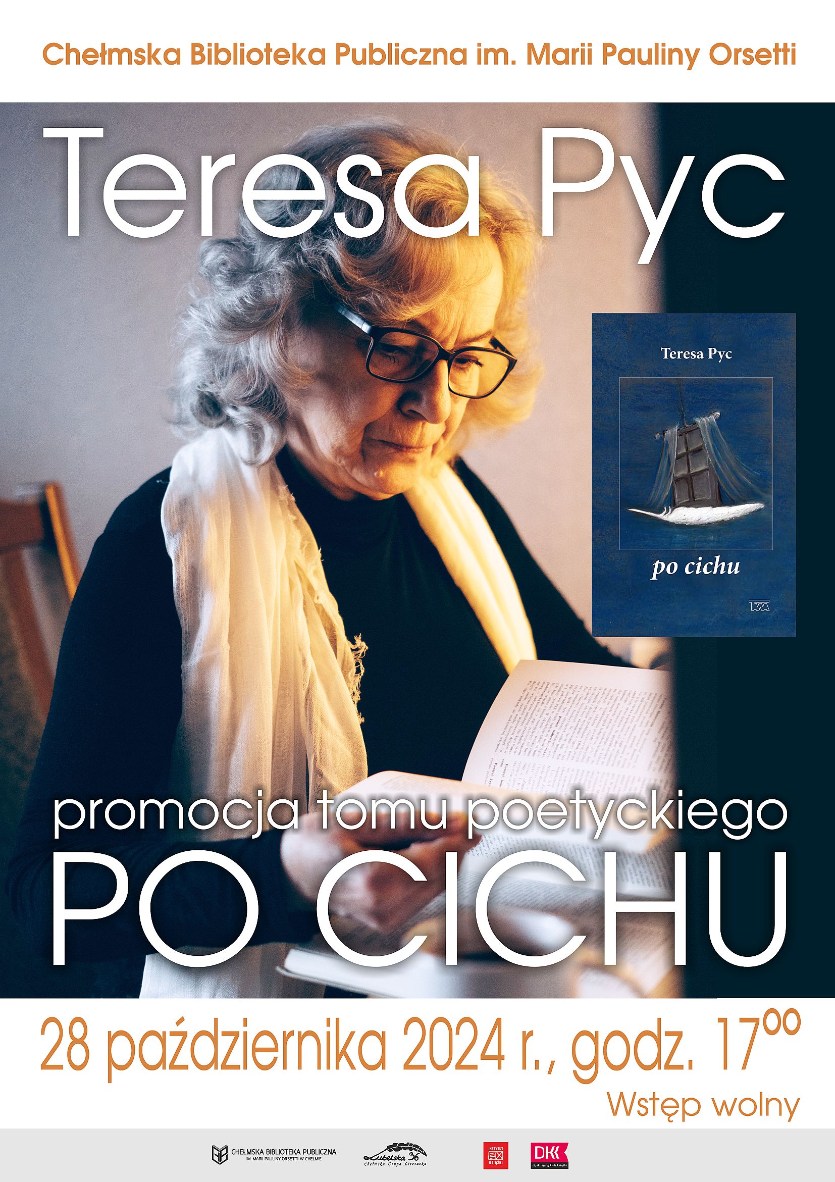 Teresa Pyc promocja tomu poetyckiego Po cichu